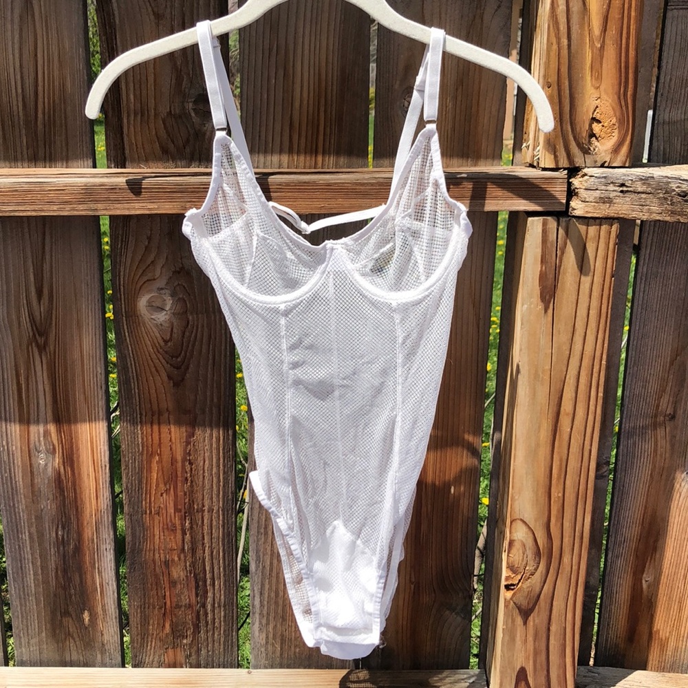 White Lingerie Bodysuit